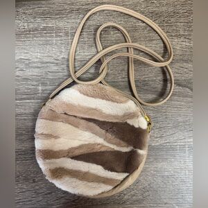 Paula Lishman sheared beaver fur crossbody bag